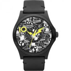 Horlogeband Marc by Marc Jacobs MBM9027 Leder Zwart 22mm